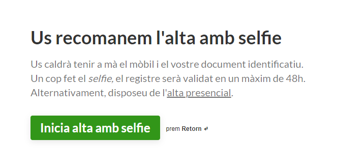 High recommendation with selfie