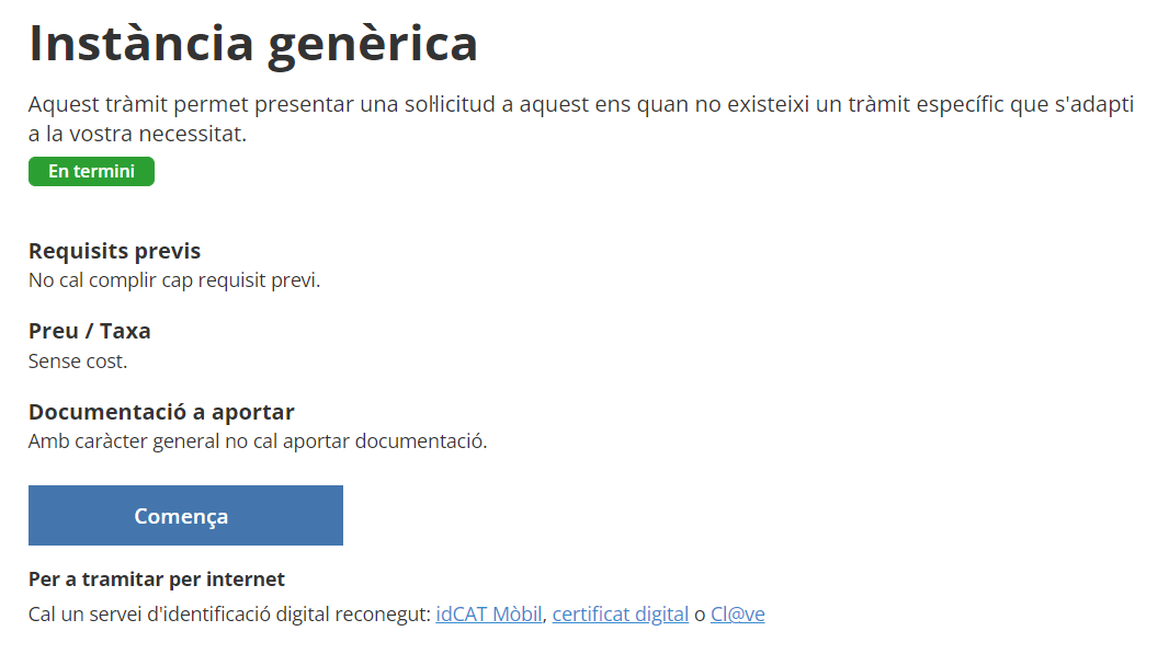 Instancia genérica