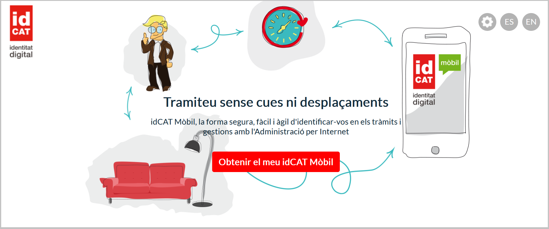 Web idCAT Mòbil vous pouvez voir le bouton obtenir mon idCAT Mòbil.png