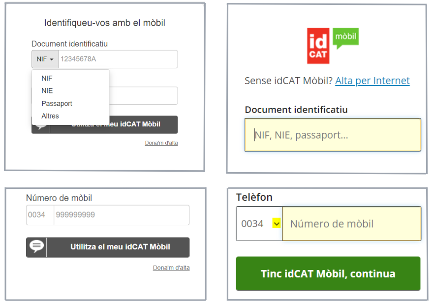 proceso de identificación de VALID1 o VALID2